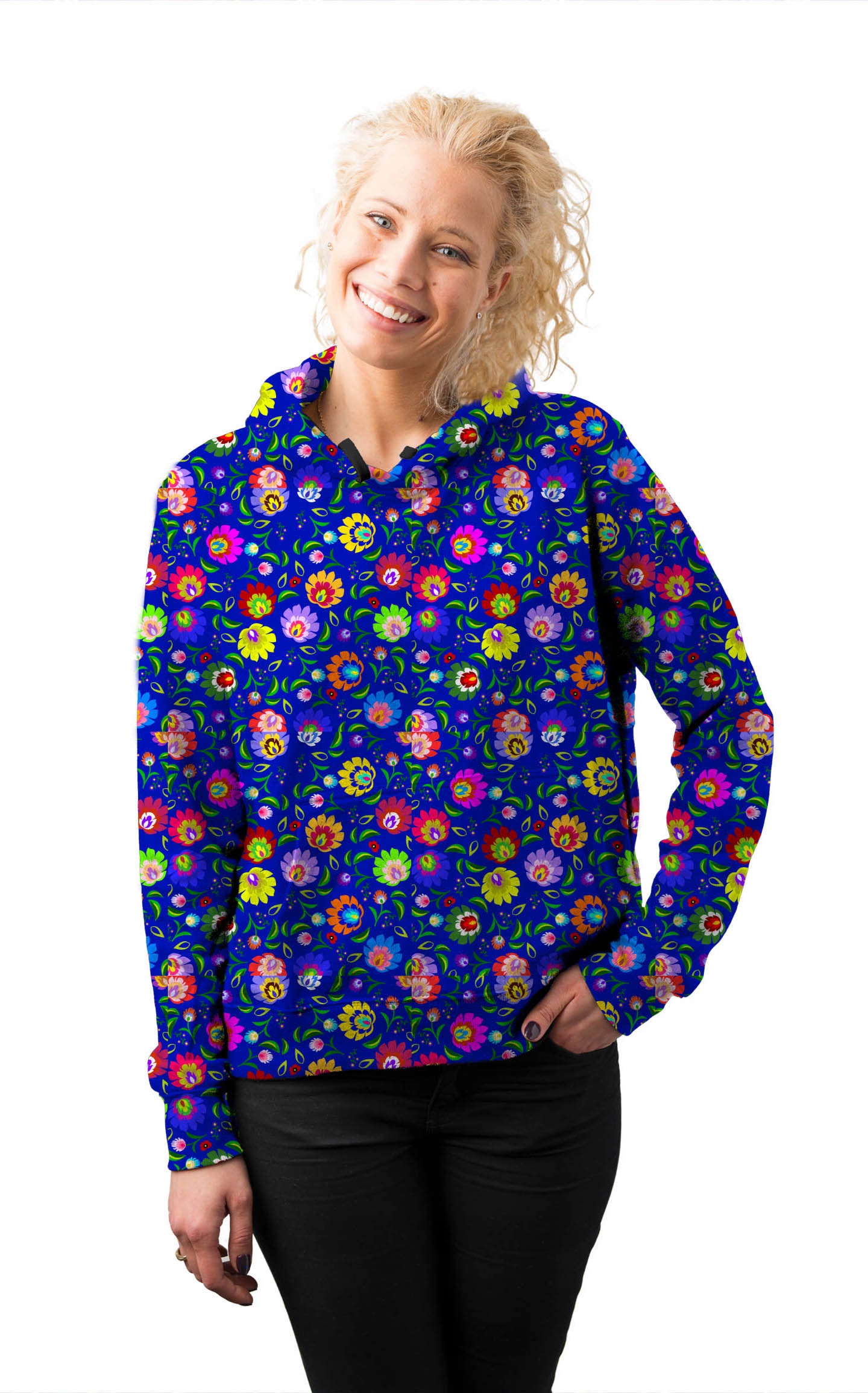 

Bluza Damska Print L Folklor Łowicki Modna Stylowa