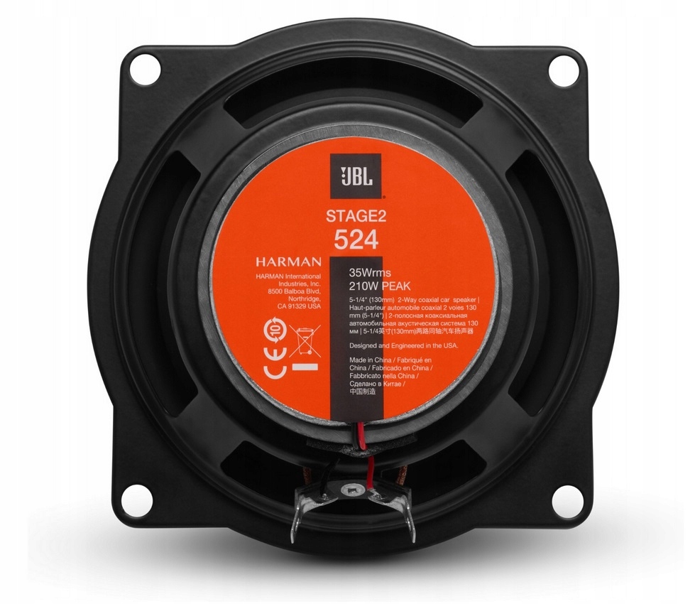 Jbl Stage 2 524 2pásmové reproduktory do auta 13 cm 130 mm Zelená Hora