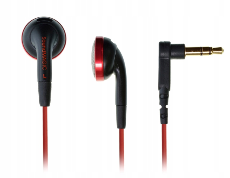 Kultowe Słuchawki douszne SoundMAGIC EP30 Czarno-czerwone