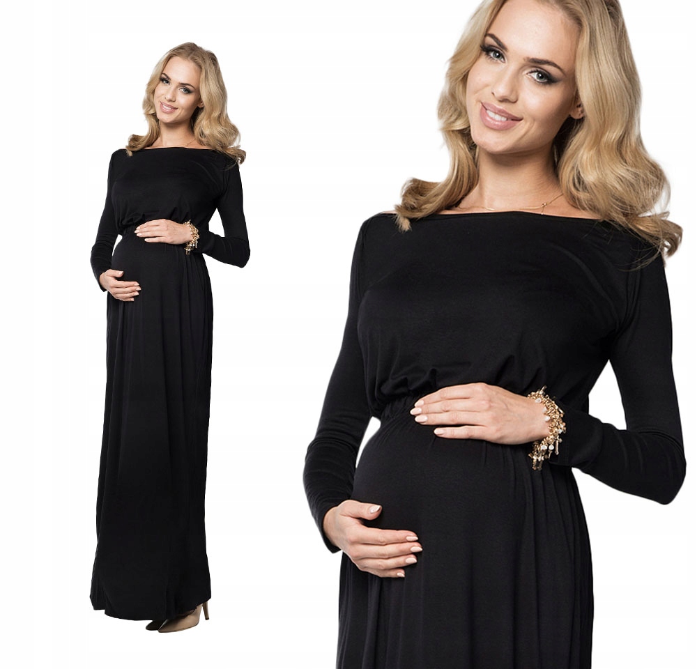 DŁUGA ELEGANCKA SUKIENKA TUNIKA CIĄŻOWA XL/42 FM08