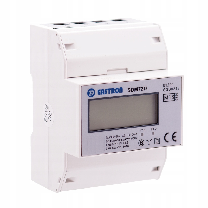 

Licznik Prądu Trójfazowy Energii 3F MID 100A LCD