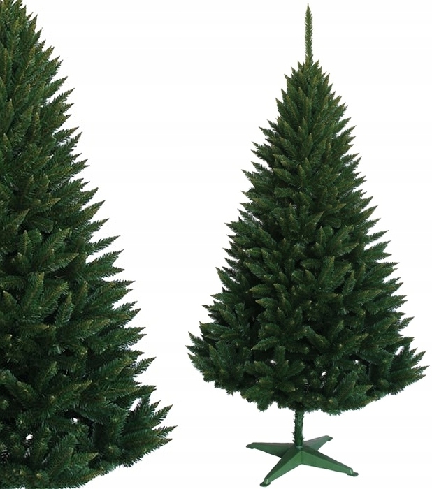 Umělý vánoční stromeček zelený Smrk Hustý 180 cm stojan
