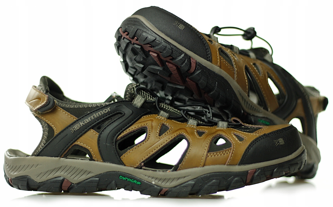 SANDAŁY W GÓRY TREKKINGOWE KARRIMOR SKÓRZANE R. 43 Kolor brązowy czarny szary