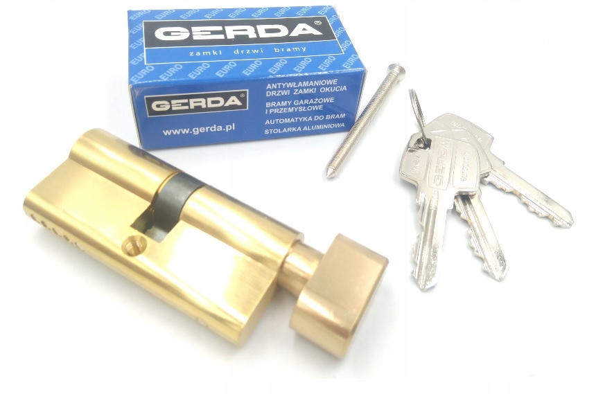 

Gerda WK-E1 wkładka mosiądz z pokrętłem 35/35g