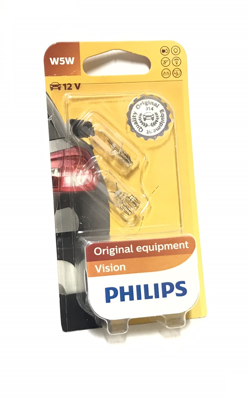 

Philips Vision W5W T10 12V 5W 12961B2 2SZT