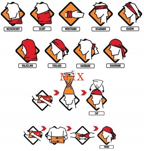 CHUSTA WIELOFUNKCYJNA BANDANA KOMIN NIEBIESKI Marka Robinson