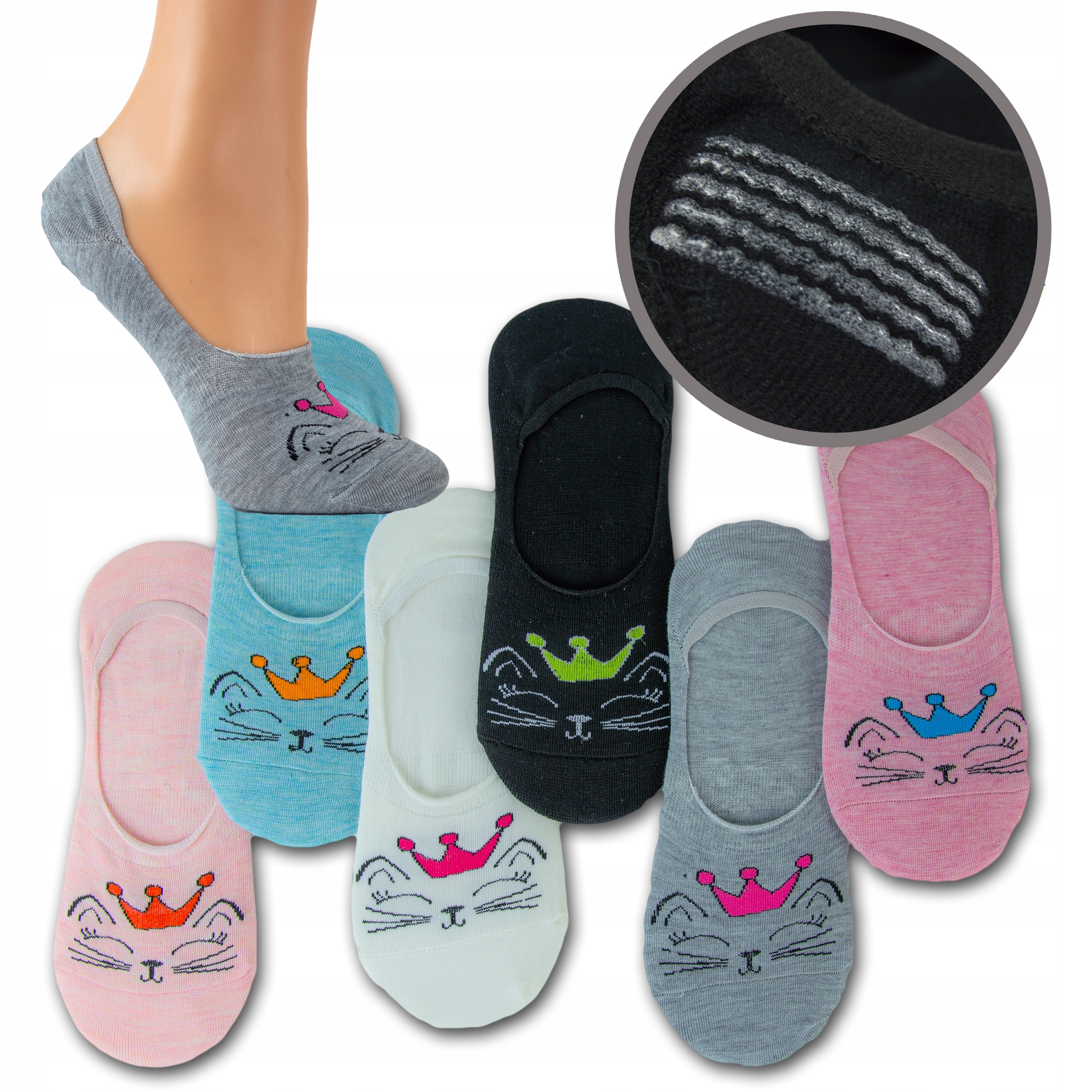 

6 X Skarpetki Stopki damskie/młodzież 35-38 MD 20
