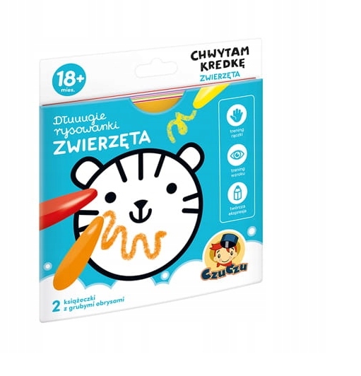 

Czuczu Dłuuugie Rysowanki Zwierzęta 18+ Kredkę