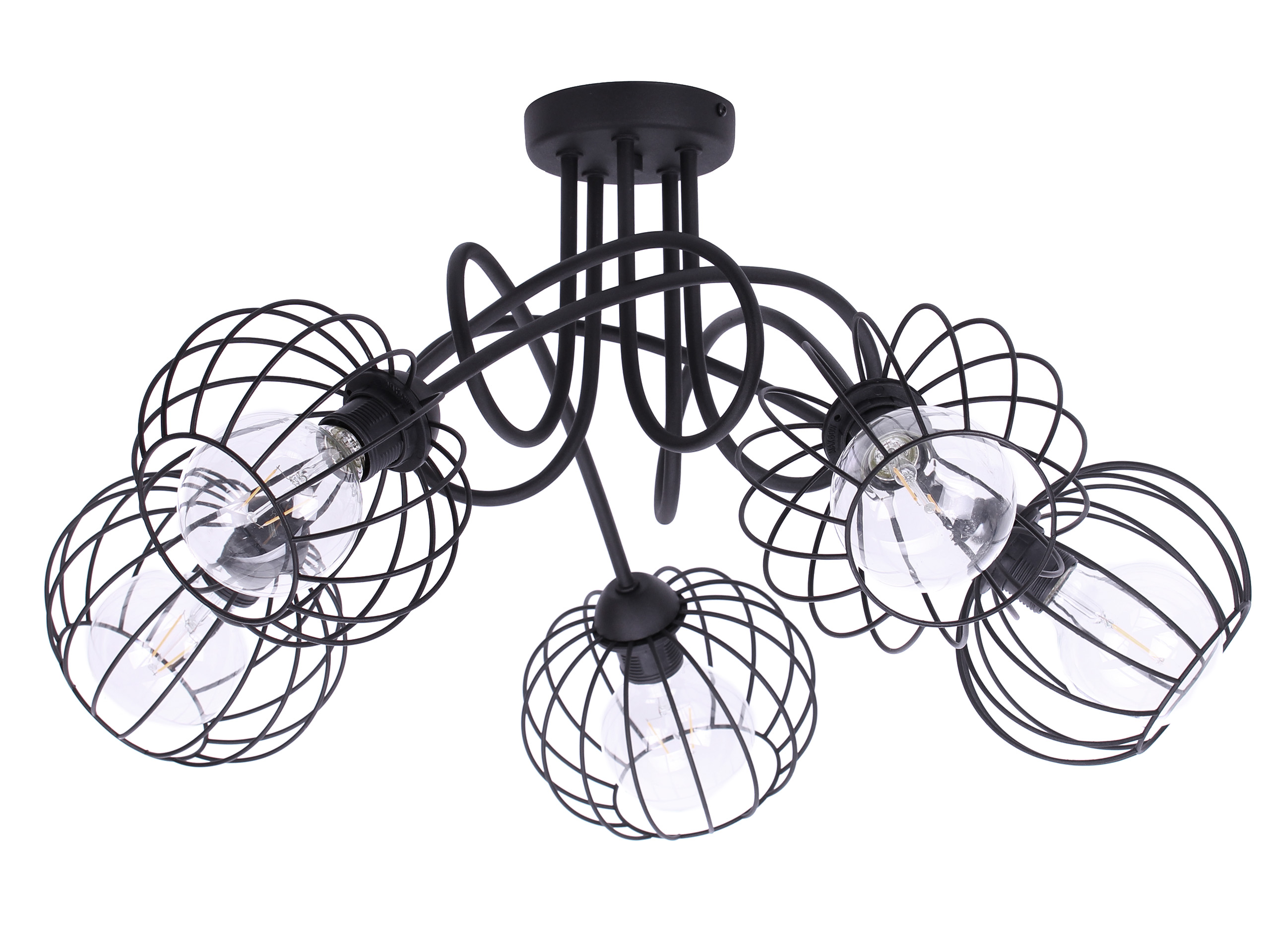 

Lampa Wisząca Sufitowa Loft Zwis Metalowa E27 Led