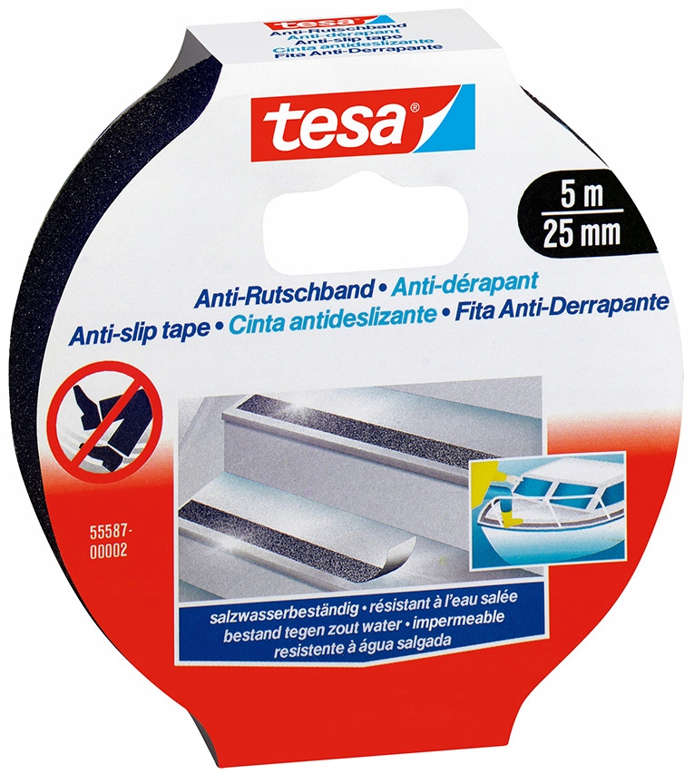 

Tesa 55587 Taśma Antypoślizgowa Czarna 25mm/5m