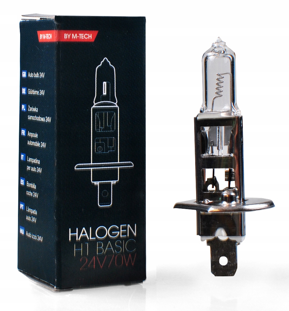 

Żarówka halogenowa H1 P14.5s M-Tech 24V 70W