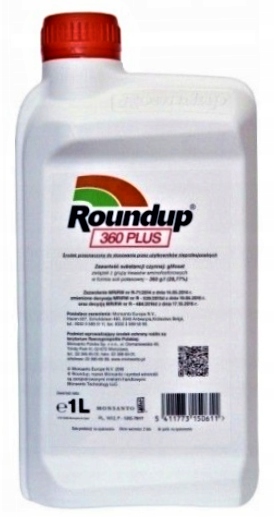 

Roundup 360 Plus 1L Mocny Na Chwasty WAŻNY2023ROK