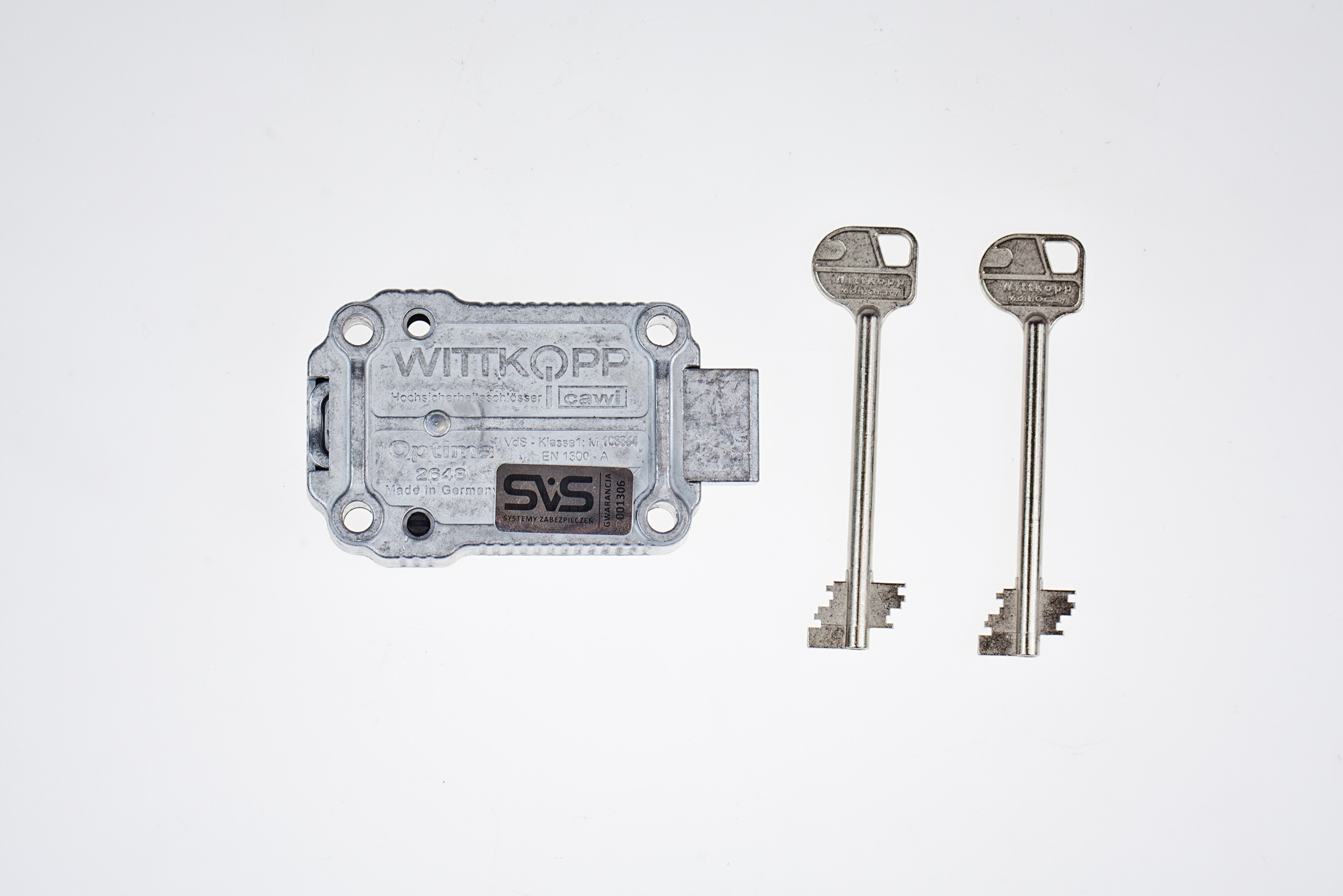 

Zamek Cawi Wittkopp 2648 klucze 95 mm