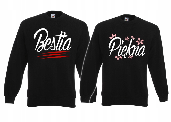 

Bluzy Bluza Dla Par Prezent Dużo Wzorów Komplet X2
