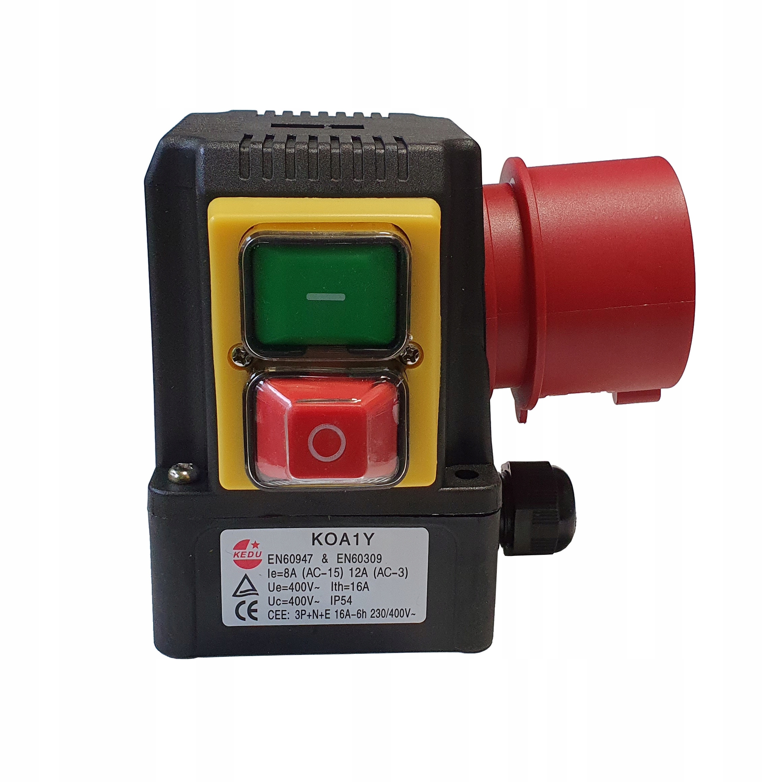 

Wyłącznik włącznik silnik 3 faz. 400V KOA1Y Kedu