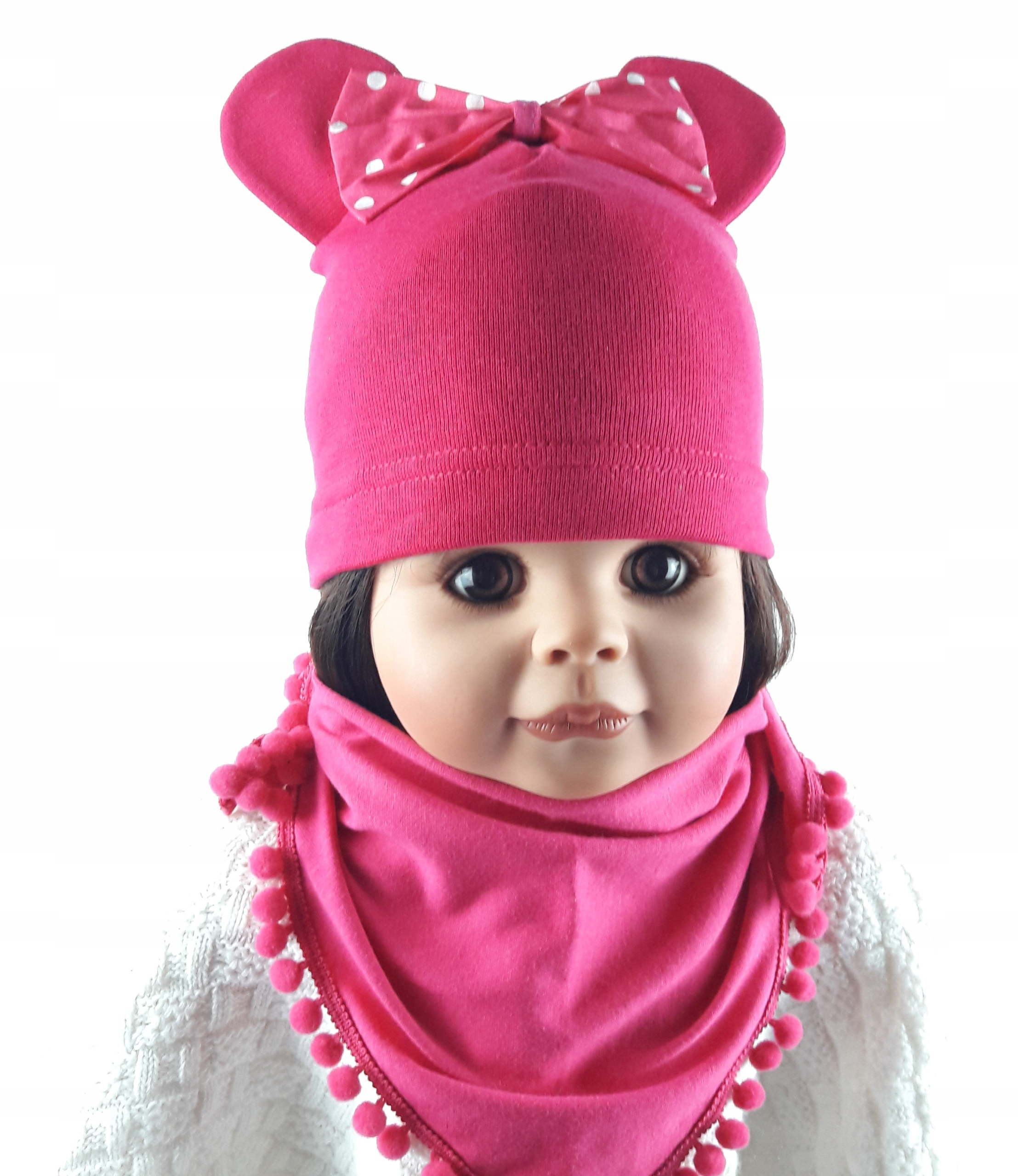 WIOSENNA CZAPKA MYSZKA MIKI MINNIE 0-9 LAT CZAPECZKA DLA DZIEWCZYNKI 14WZÓR