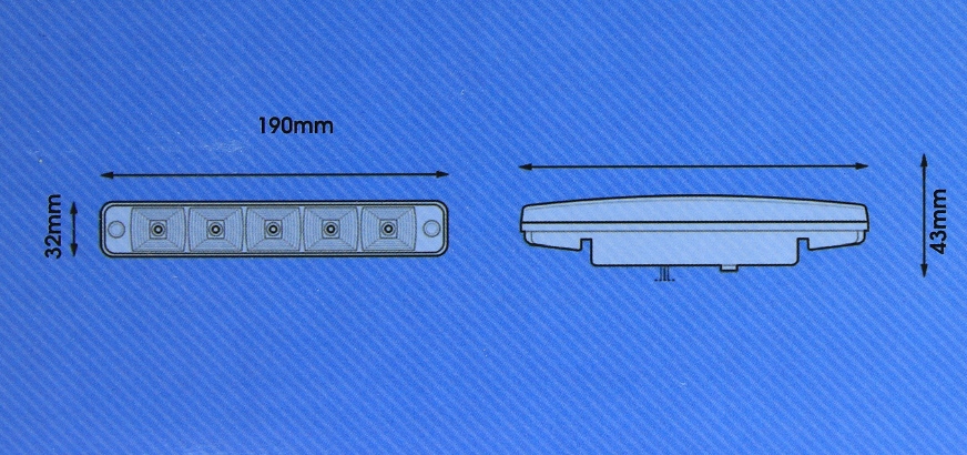 SWIATLA DZIENNE HP507 1000 lumen LED OSRAM GR Strength 20000 h