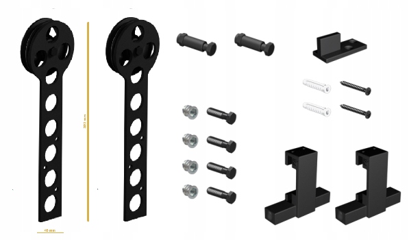 Roc wózki WIDAR loft industrial barn perforowane