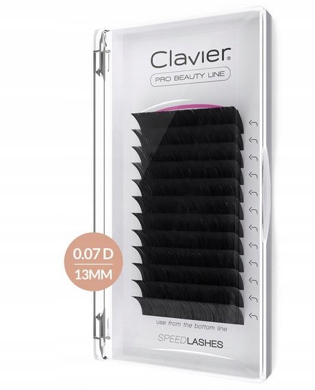 

Rzęsy Clavier Speed Lashes 0.07D/13MM Objętościowe