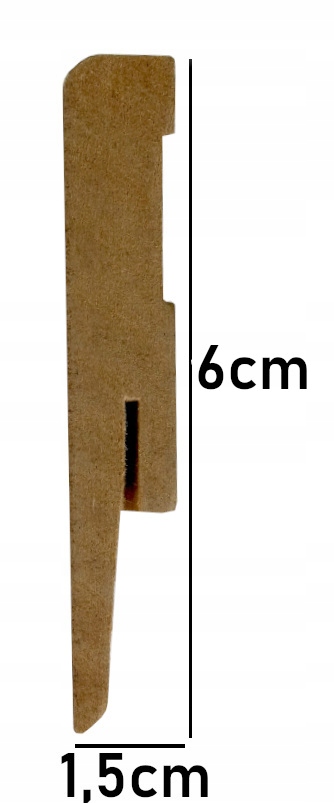 60 LISTWA PRZYPODŁOGOWA FORMATOWANA MDF DĄB 240 PM11 Szerokość 15 mm