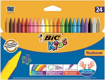 BIC KREDKI PLASTIPASTEL PLASTI 24 KOL. BEZDRZEWNE