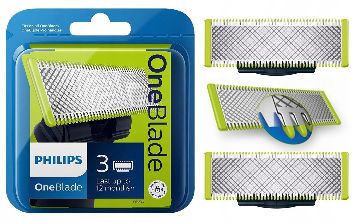 

3 X Ostrza Do Golarek Philips One Blade QP230/50