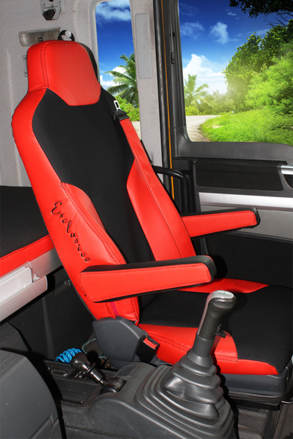 POKROWCE SIEDZEŃ TIR LKW @ MAN TGX@ SKAJ ECO SKÓRA Typ pokrowiec