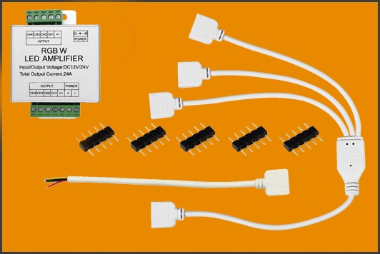 Taśma 24V 5m RGBW 4w1 RGB+BIAŁY CIEPŁY ZIMNY ZESTA Moc 60 W