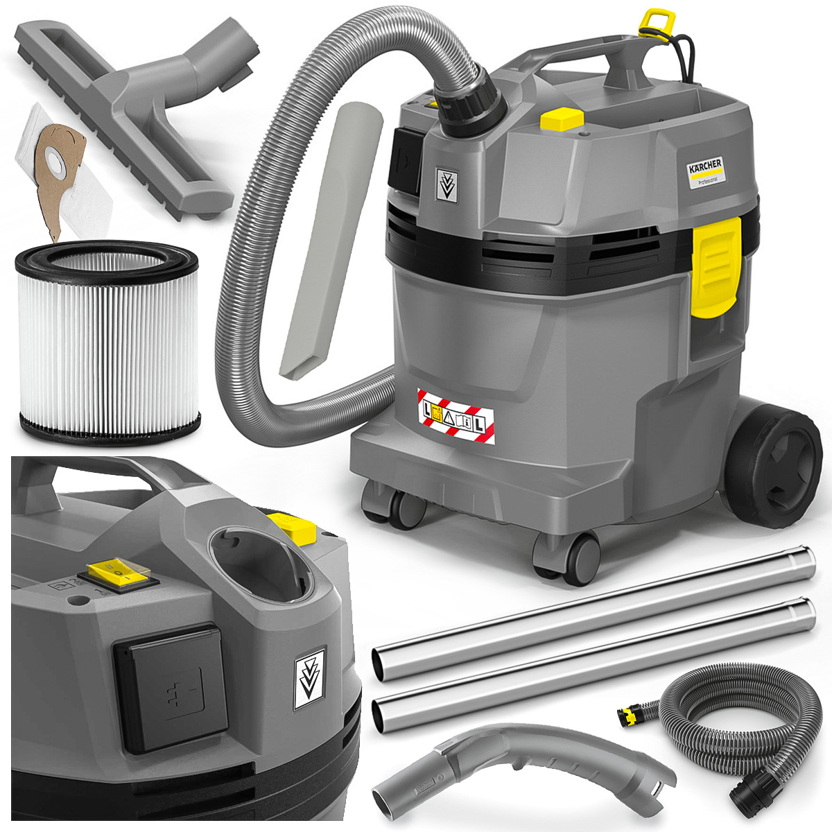 

Mocny Odkurzacz Przemysłowy Karcher Nt 22/1 Ap Te