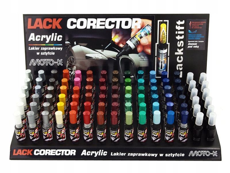 Sztyft LAKIER AKRYLOWY ZAPRAWKOWY CZARNY MAT 12 Rodzaj zaprawki