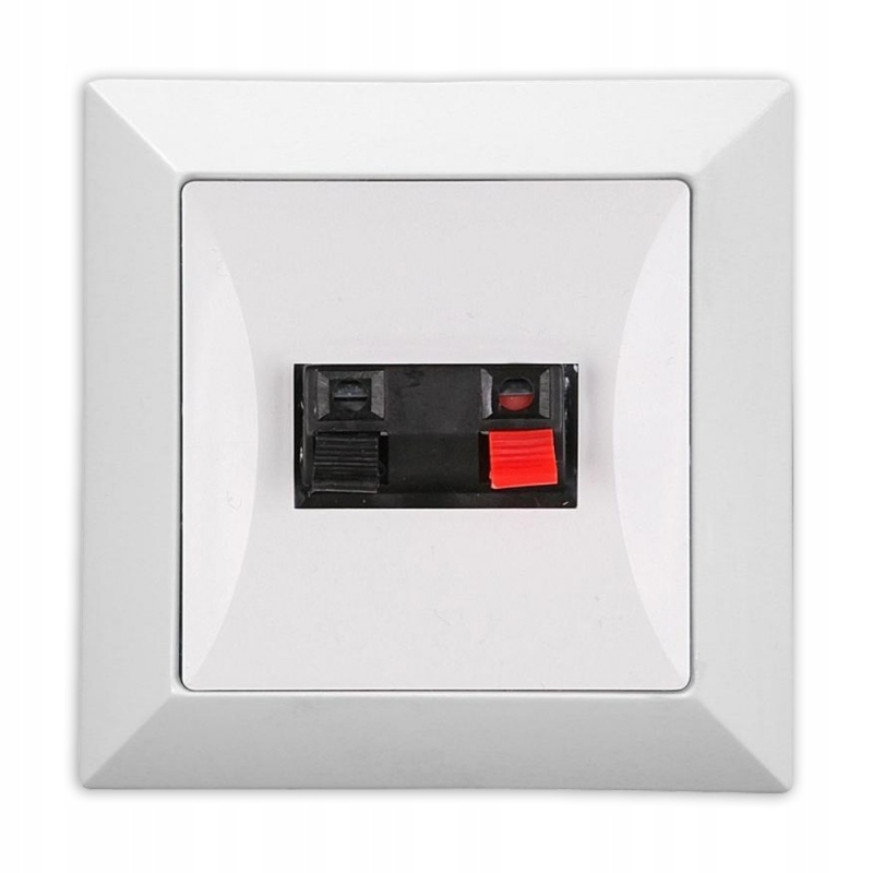 

Opal Gniazdo Głośnikowe Pojedyncze Biały