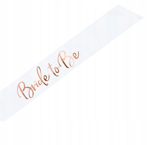 

Szarfa Bride To Be na Wieczór Panieński Rose Gold