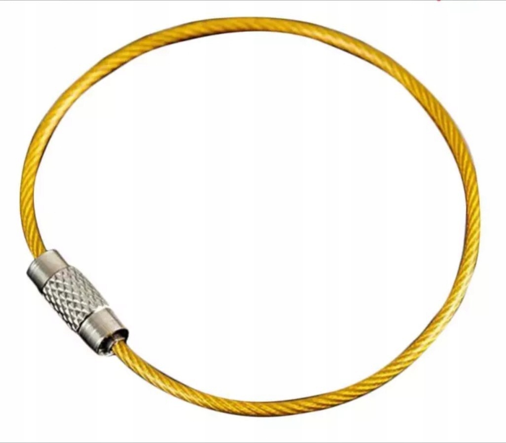 

Brelok pętla do kluczy linka stalowa w pcv 1,5mm