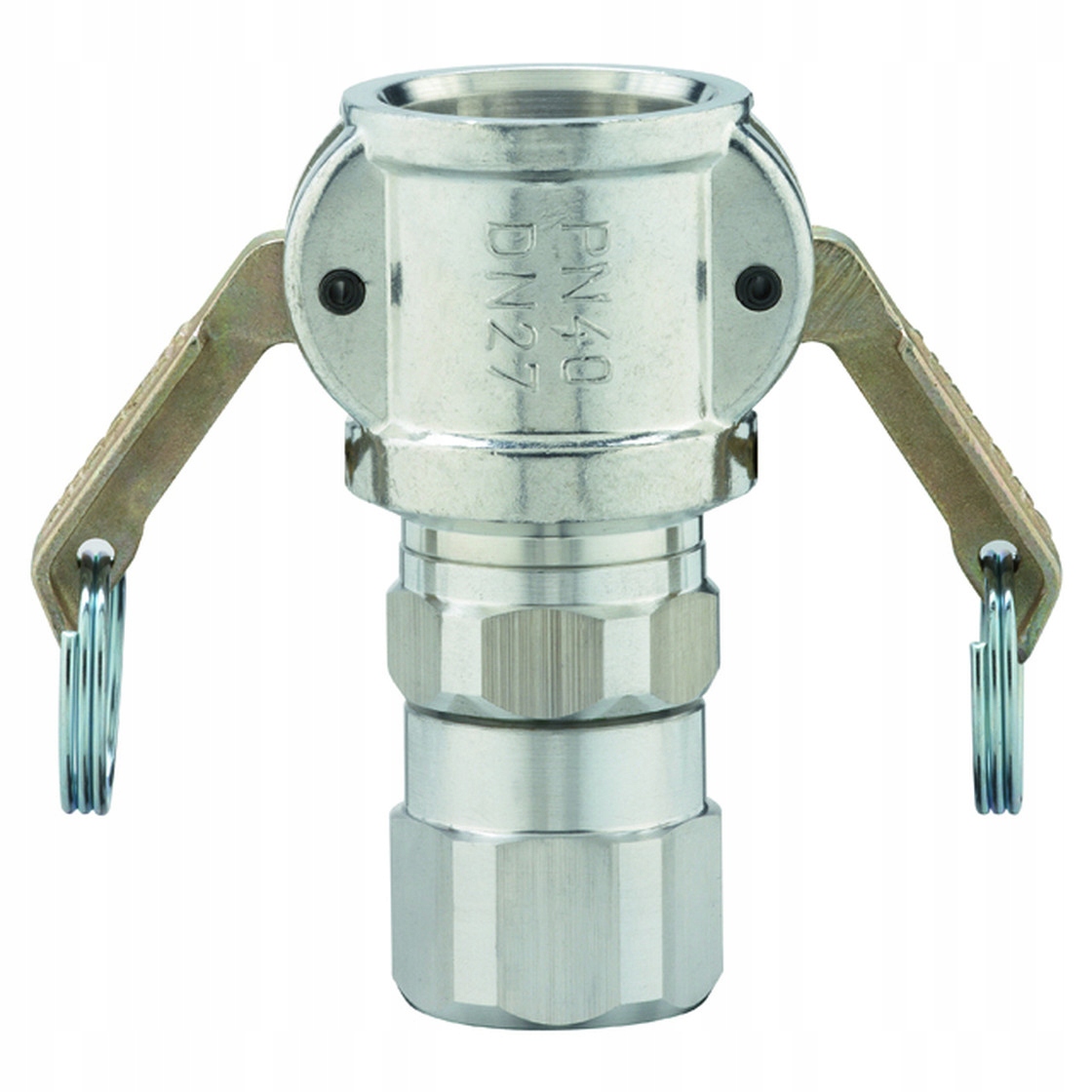 Ženská hliníková spojka s otočným konektorem camlock