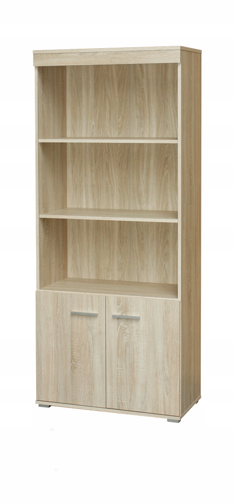 

Regał 2 drzwi 2 półki 80cm dąb sonoma M-18