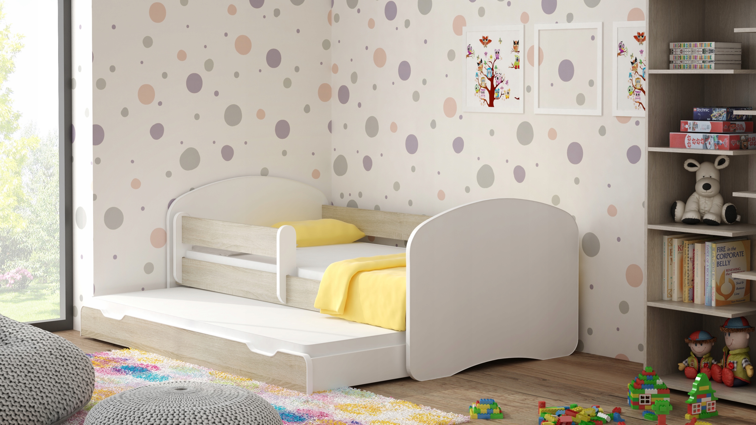 ŁÓŻKO PODWÓJNE DLA DZIECI DWUOSOBOWE 180X90 160X80 Kod producenta Partner12