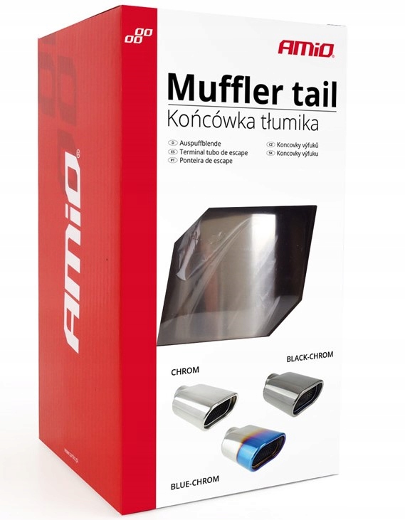 KONCOWKA WYDECHU PLASKA OPALANA INOX DYFUZOR 12 cm Part manufacturer AMiO