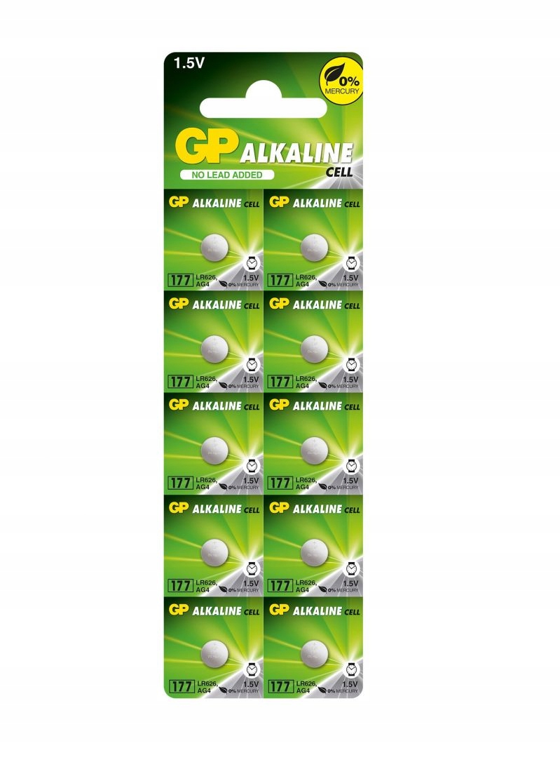 

Bateria zegarkowa alkaliczna Gp LR626 AG4 177 x10