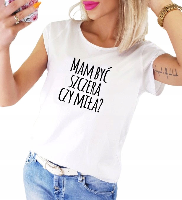 

Koszulka damska dla mamy - Mam Być Szczera Bk