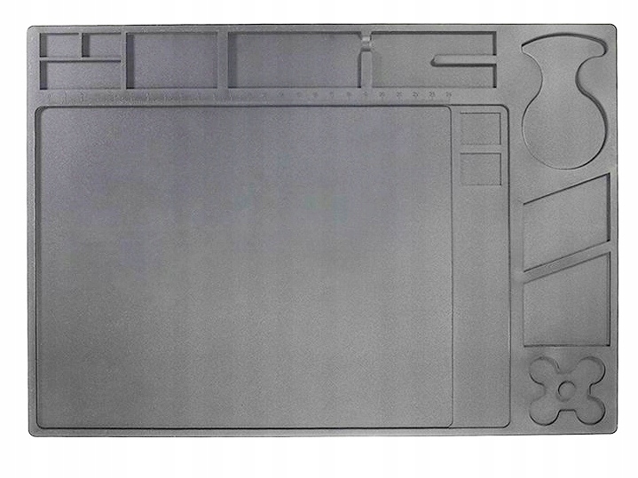 Mata silikonowa organizer 35x25cm ODPORNA do 530°C Szerokość produktu 35 cm