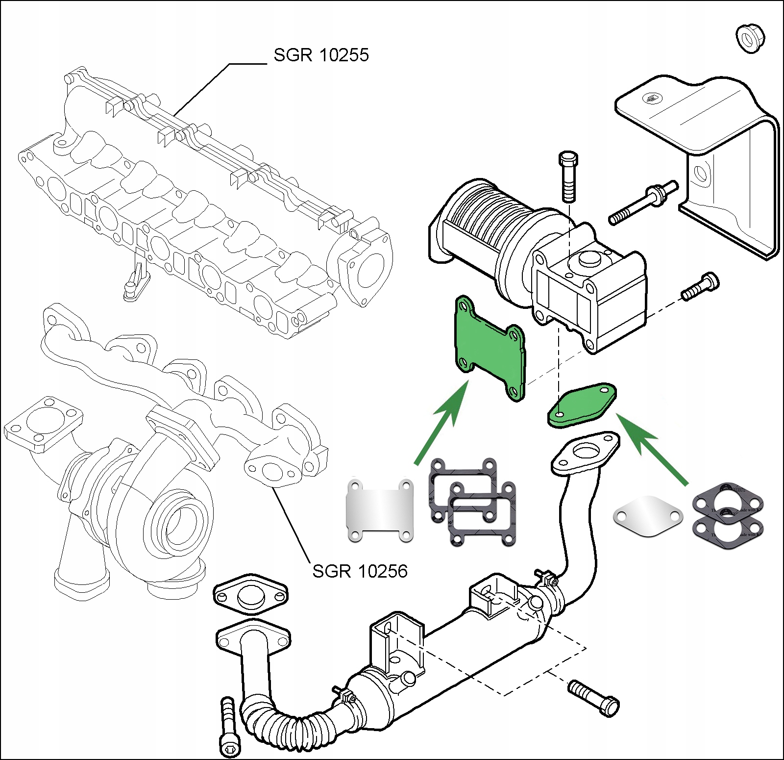 Zaślepki EGR ALFA ROMEO FIAT 1.9JTDM OPEL 1.9CDTi Typ silnika Diesel