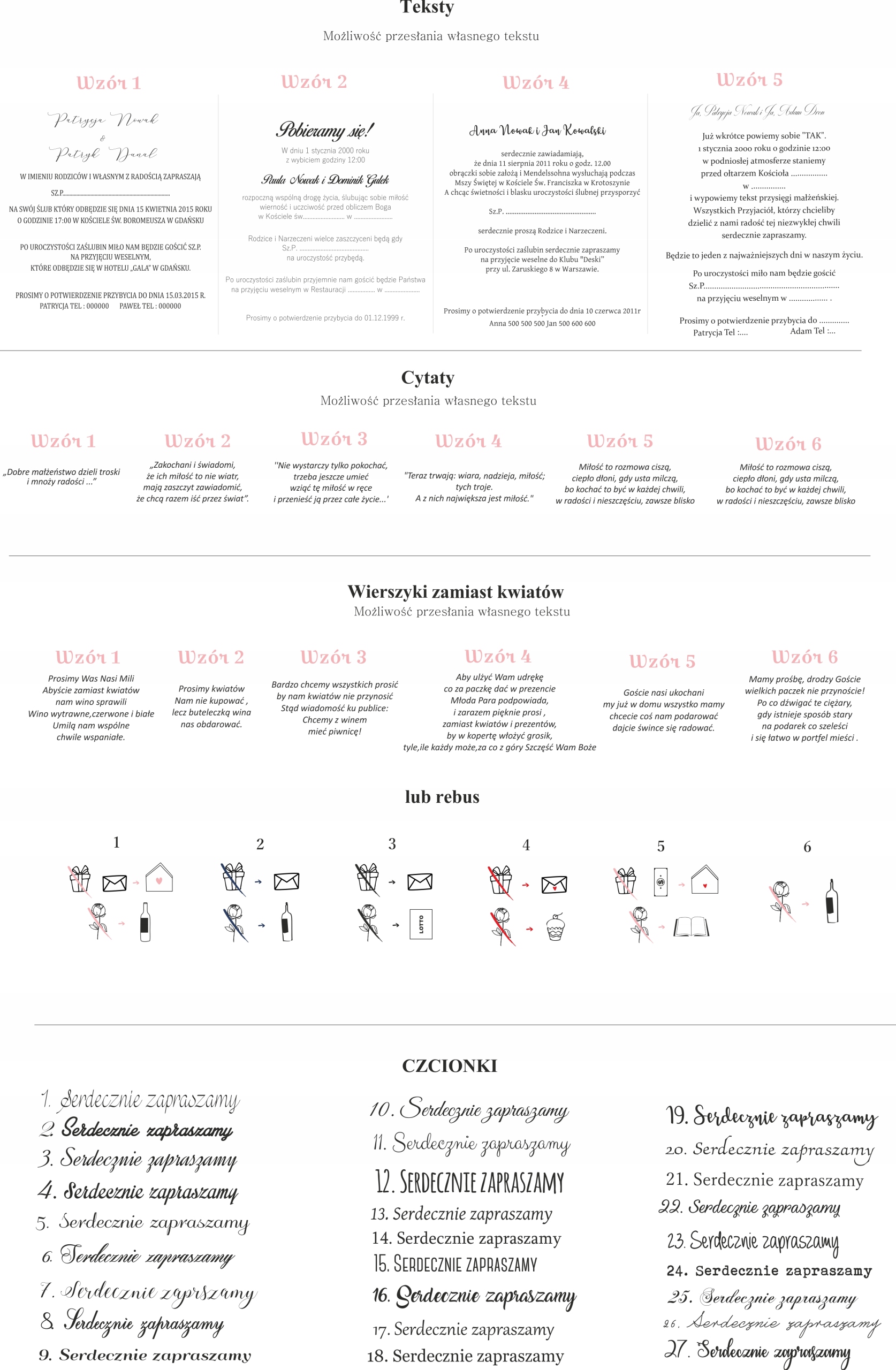 ZAPROSZENIA ŚLUBNE rustykalne wianek ślub Zdobienie sznurek