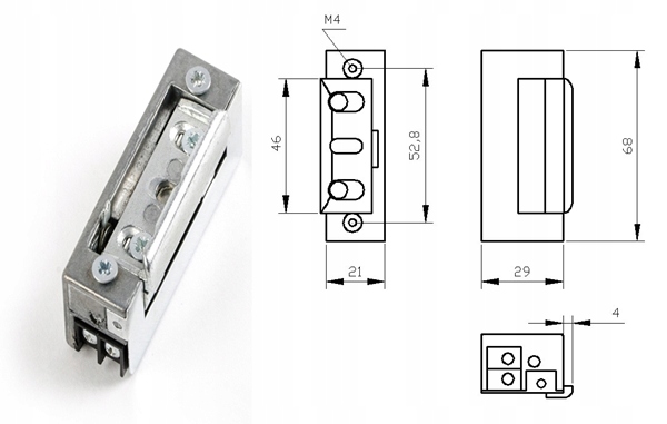 ELEKTROZACZEP ZAMKA Z FUNKCJĄ DZIEŃ/NOC