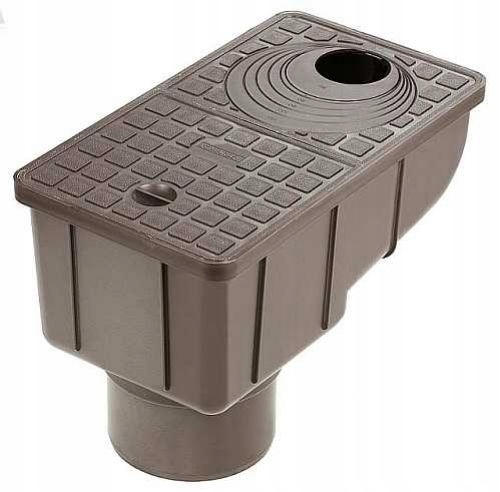 OSADNIK MARLEY CZYSZCZAK RYNNY RURY Z SITKIEM brąz KLAPA ZWROTNA