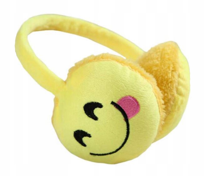 

Ciepłe Nauszniki Uszy Emoji Emotka zimowe dzieci