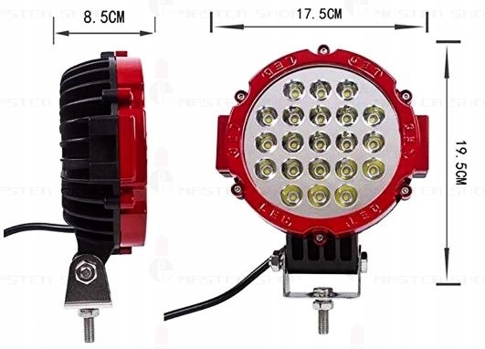 LAMPA HALOGEN 21 LED REFLEKTOR 63W 4725 LM 12V 24V Parts manufacturer n other manufacturer