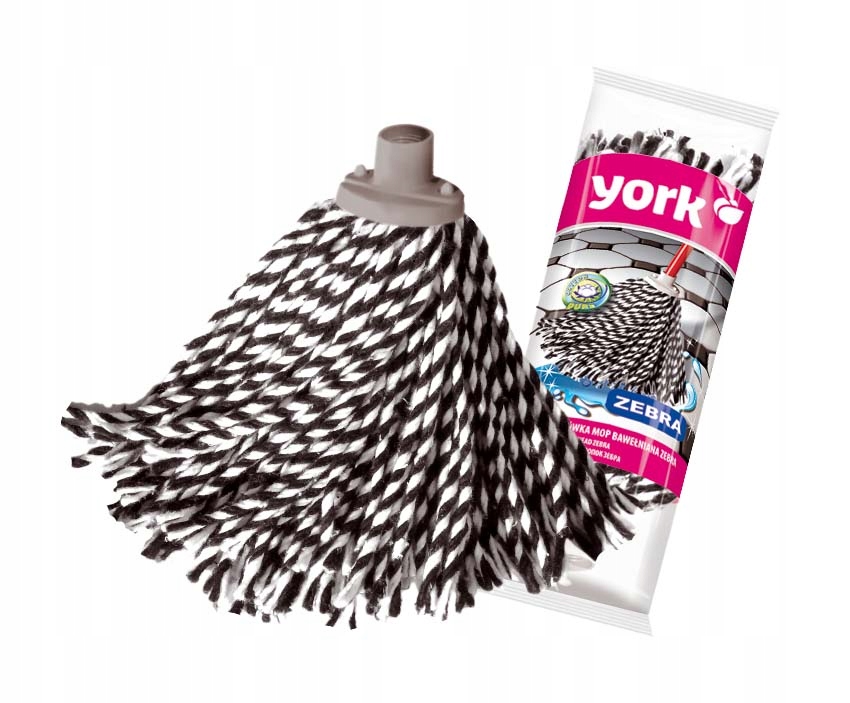 

York Końcówka mop Bawełniana Zebra do podłogi