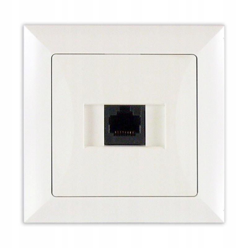 

Opal Gniazdo Komputerowe RJ45 RJ-45 Biały