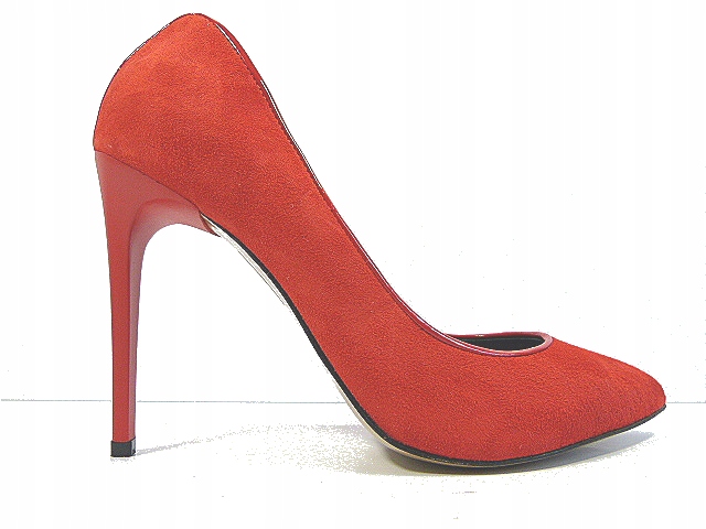 Malinové kožené lodičky Bizzarro 37 M