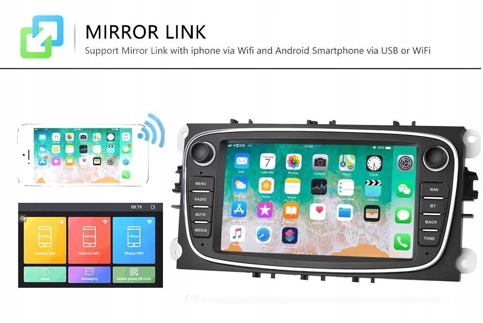 Radio Android GPS FORD Mondeo Focus Kuga PL Rodzaj akcesoryjny